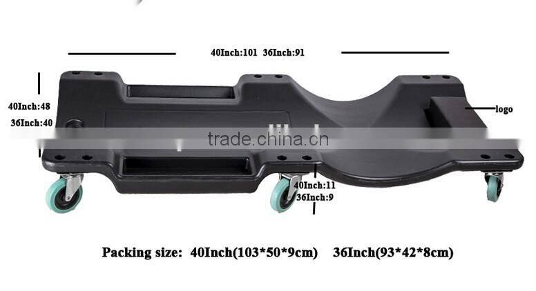 High Quality Plastic 40 Inch 6 Wheels Auto Car Creeper