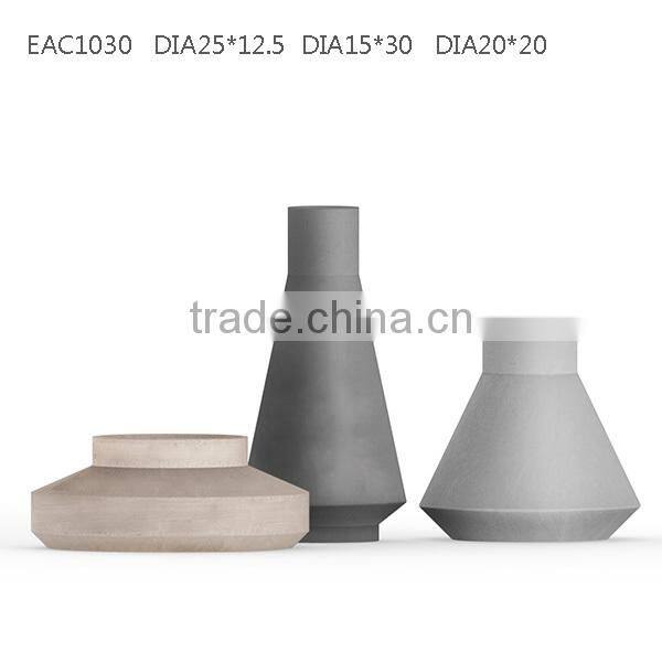 White italy carrara marble basic canister vase marble vessel