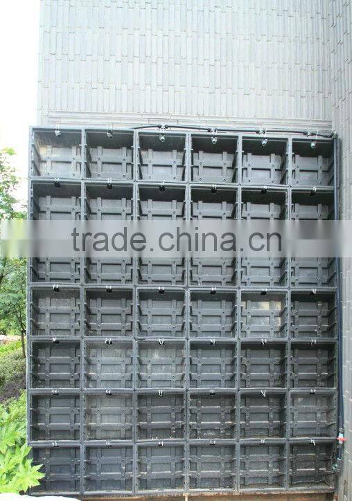 SOL 2015 NEW DESIGN vertical green green wall planter plastic green wall planter