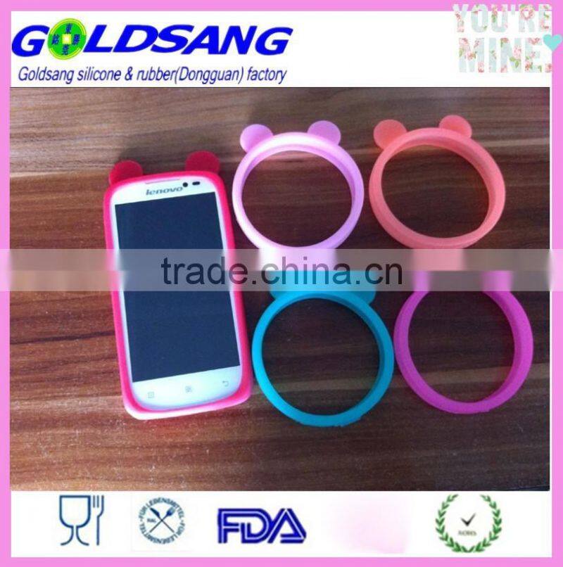 Universal Silicone Ring frame rabbit ear Cell Phone Case