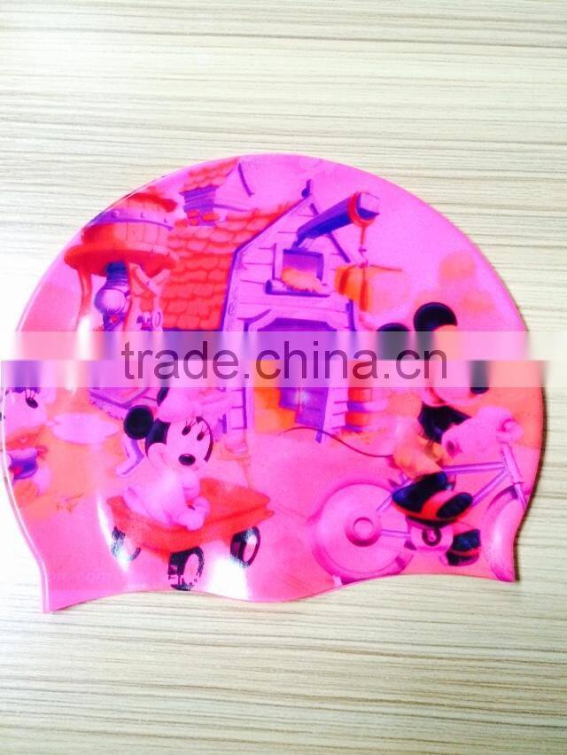 Environmental stretchable deformation silicone swimming cap