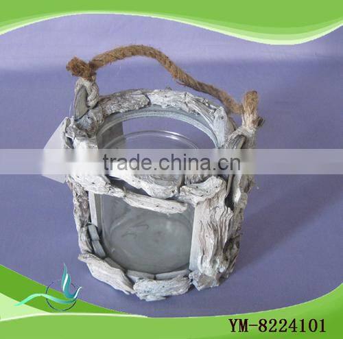 Unique Design Wooden Lantern Candle Holder