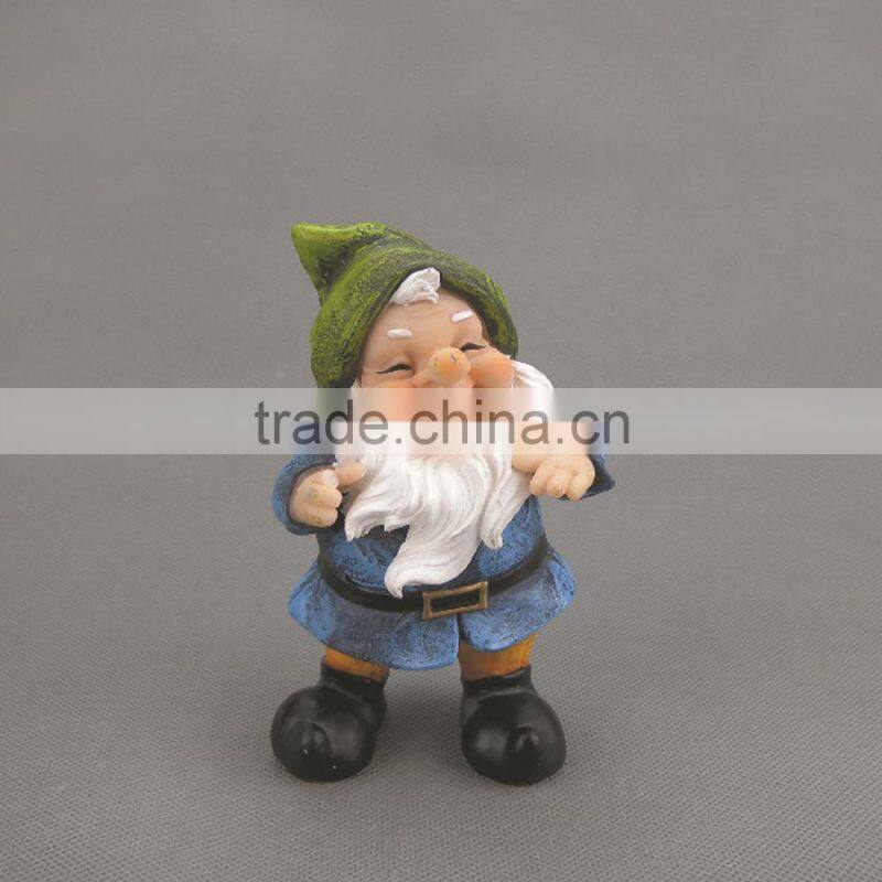 Polyresin Garden Gnome Figurine,Unique Resin Small Garden Dwarft,Dwarft Statues