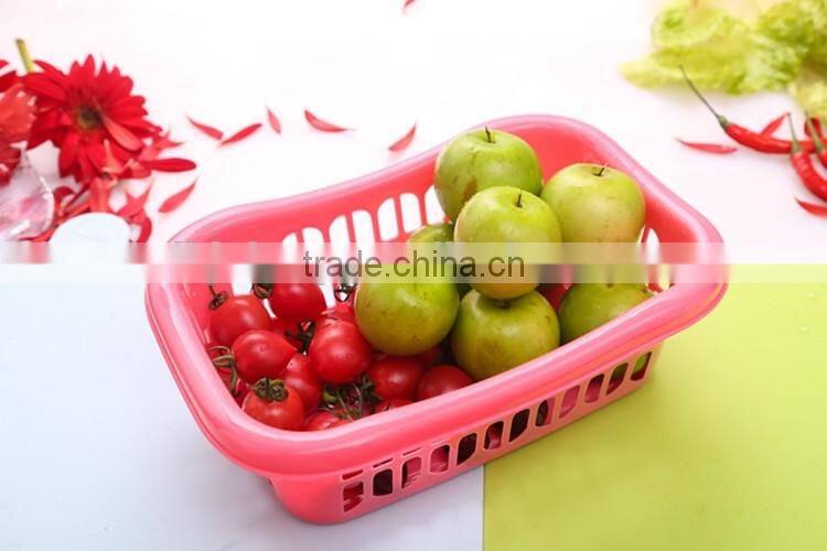 Wholesale MIni cute plastic storage basket Kitchen Accessories Wash Fruit Vegetable Sieve Storage Basket Dropping Water