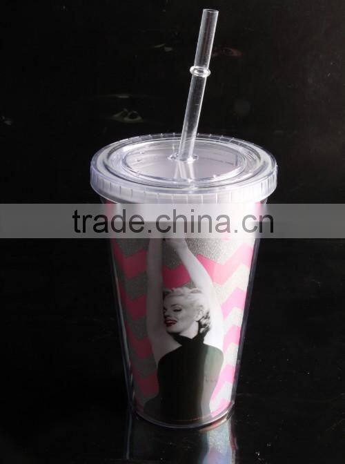 2017 trending products plastic tumbler with customized logo