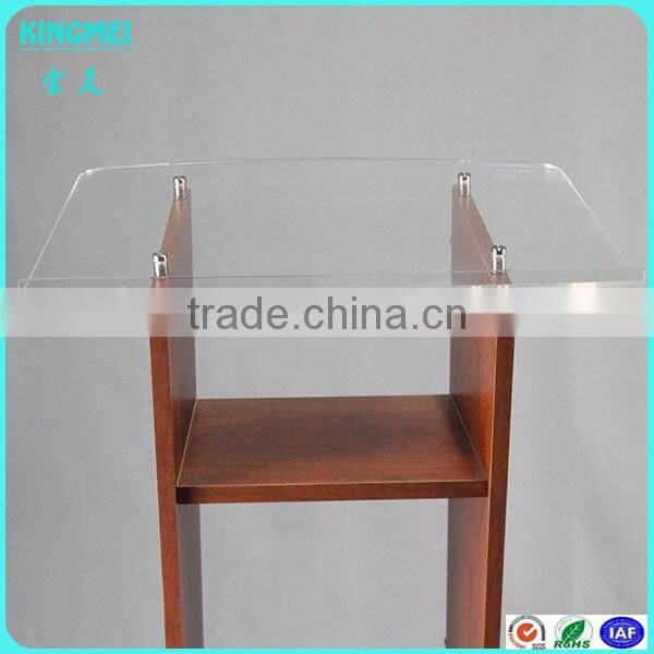 china factory custom coffee color acrylic single book display stand and holder