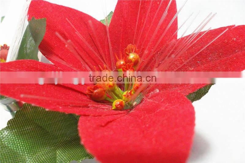 wholesales plastic atificial rose flower with LED light table decorations