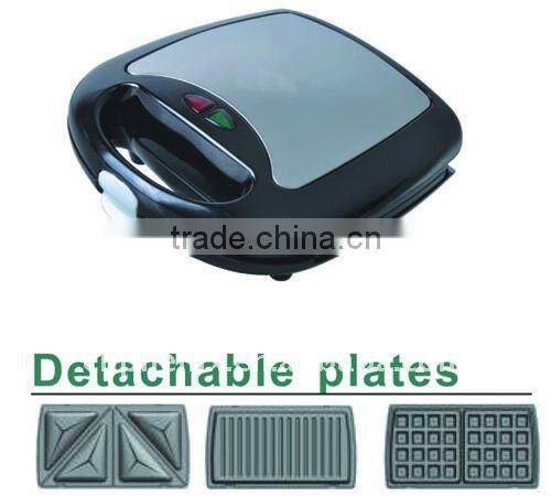 Electric sandwich maker with changeable plate