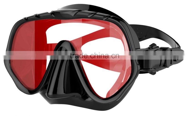 Wide range facial profile mirror coating diving goggles(MM-1002)