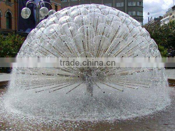 Decorative outdoor water steel ball fountains