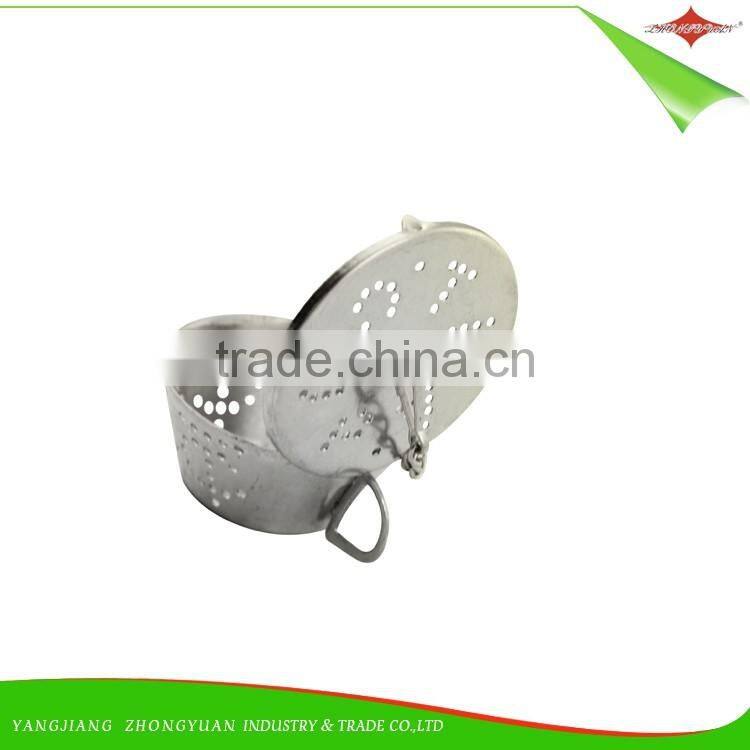 ZY-S3009 430 Stainless Steel Tea Infuser Tea Strainer cup shape accessories for Kitchen Leaf Tea
