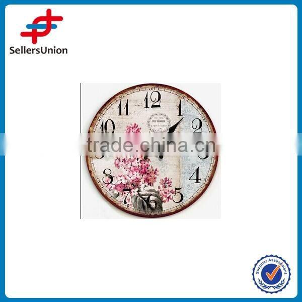 luxury wooden wall clock