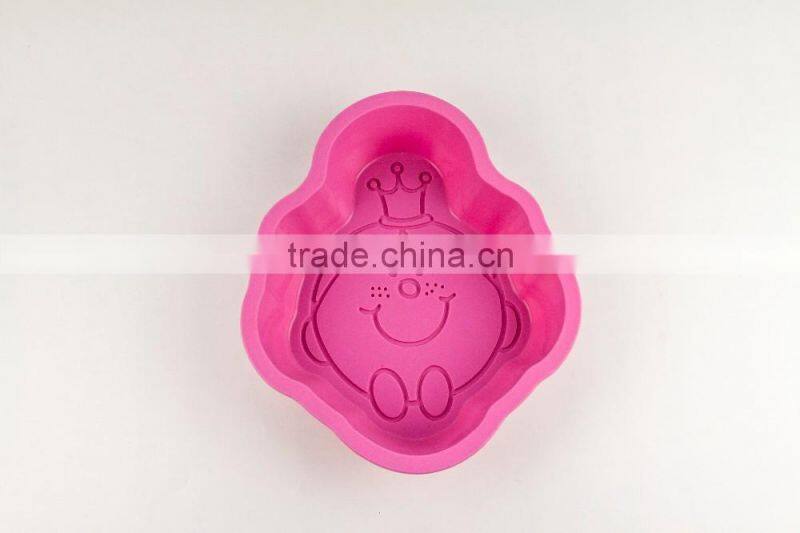 11198 Imperial crown shape cake decorating silicone fondant mold
