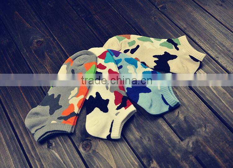 Top Sale Men's Boat Socks Camouflage Socks Customized Fashion Socks