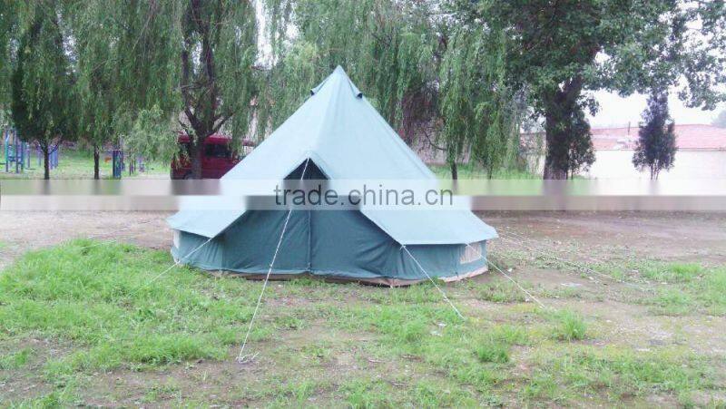 Outdoor high quality cotton canvas Bell Tent for camping