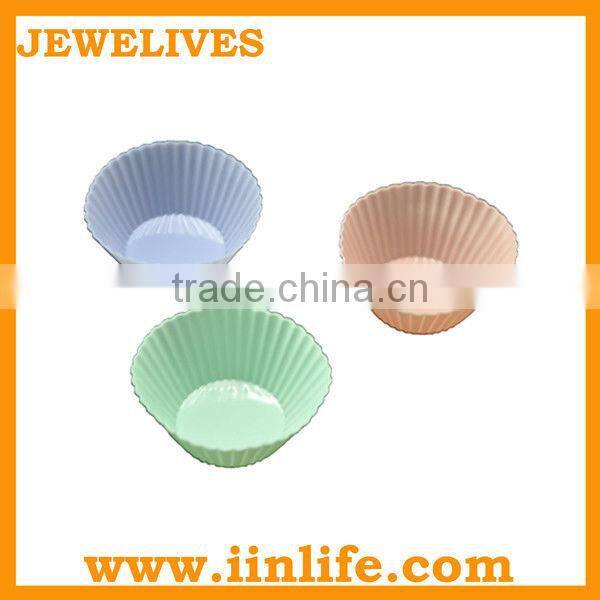 Lovely design round shape silicone cheese cake mould
