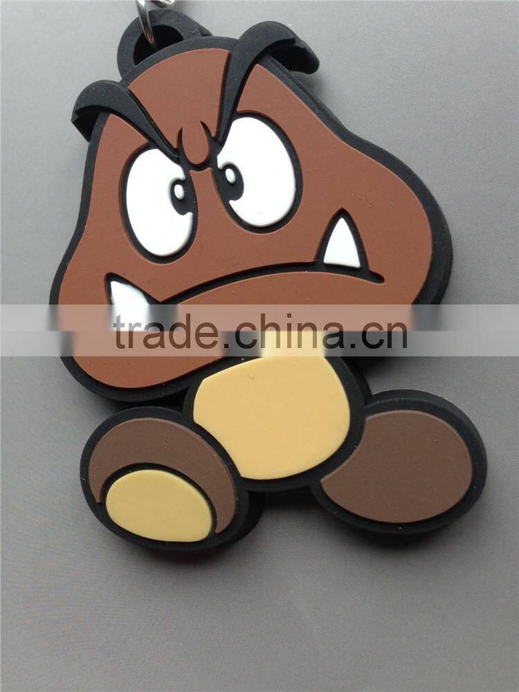 Custom Design Shaped 3D Soft Plastic Rubber PVC Keychain