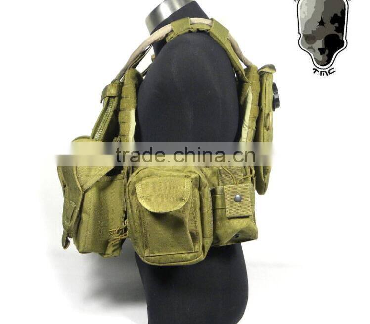 PI style lightweight 9 bags military green tactical bulletproof vests