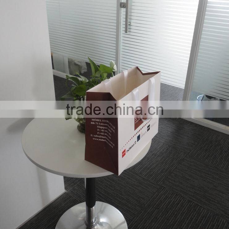 cheap gift paper bags with ribbon handles