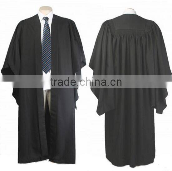 Wholesale Custom black graduation gown