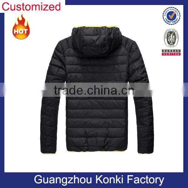 2016 OEM wholesale newest design men padded cotton jacket padding winter jacket