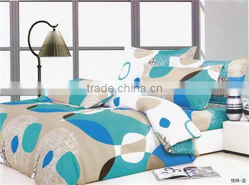 100%polyester disperse printed totem design diamond velvet bedding set