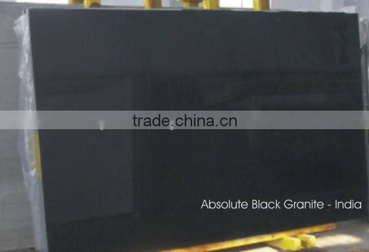 India Absolute Black Granite Slab & Tiles
