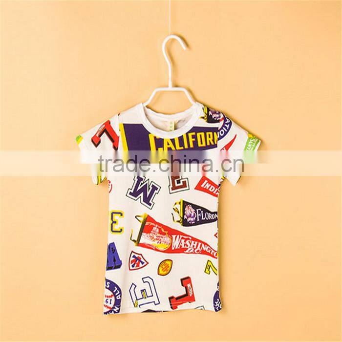 2015 100% cotton branded new children T shirt