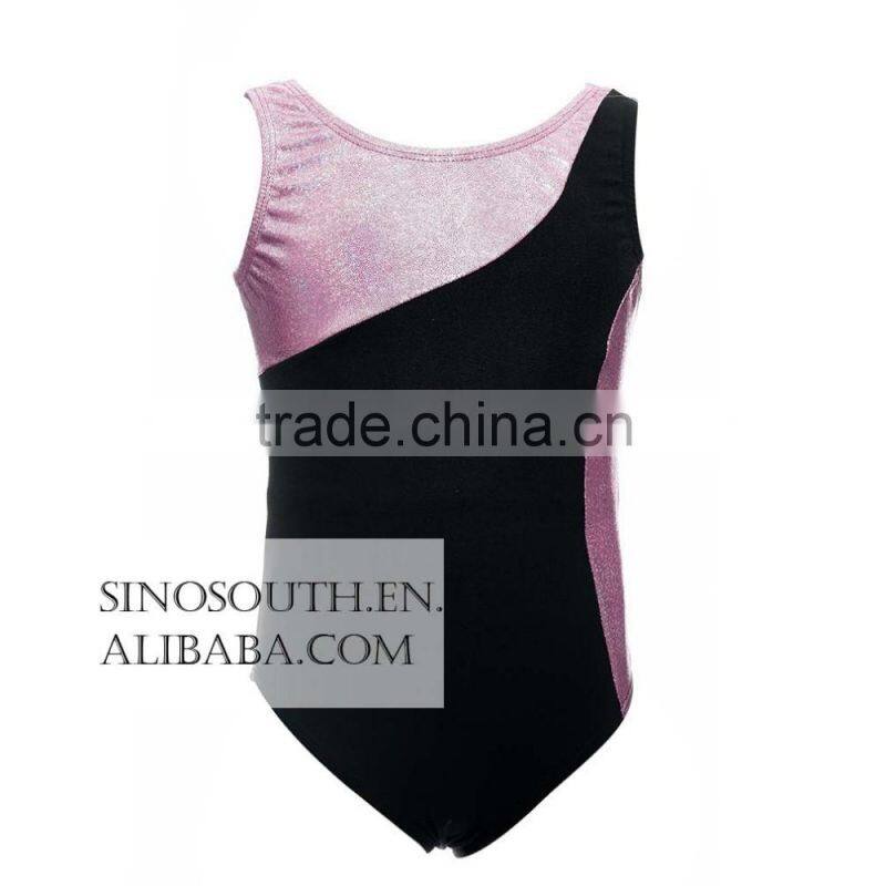 2017 Wholesale Kids Girl's Dance girls Shiny leotard gymnastics Multicolor Leotards