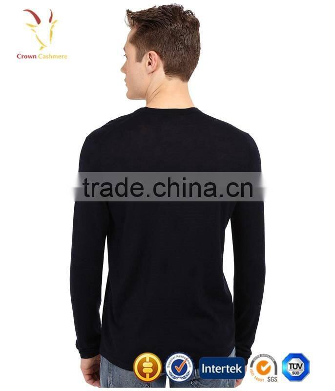 Men Lightweight Wholesale Wool V Neck Plain Pullover Sweaters