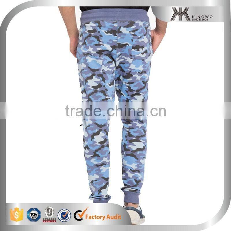 Men Camo Track Pants, Men Camouflage 100%Cotton Fabric Trousers, Men Jogger Pants