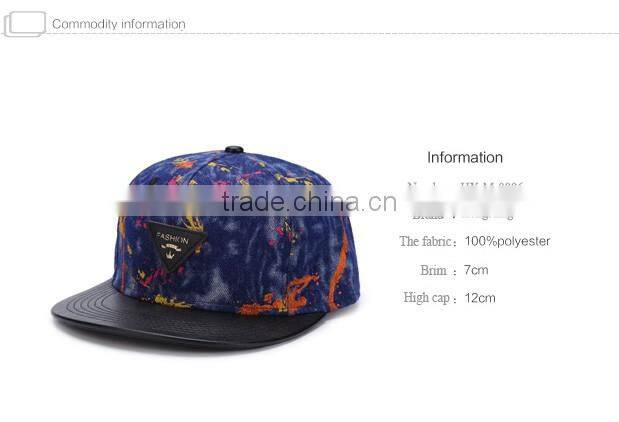 custom 5 panel cap fiat brim blank snapback cap