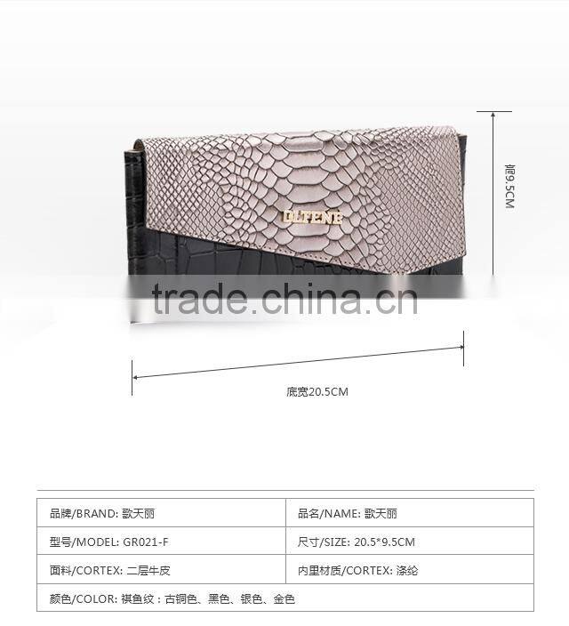 Hotsales Designer Brand Women Long Leather Wallet Female Clutch Bag Purse