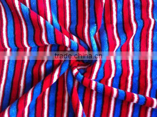 Colorful Printed Microfiber Fabric Yard For Bathrobe or Blanket