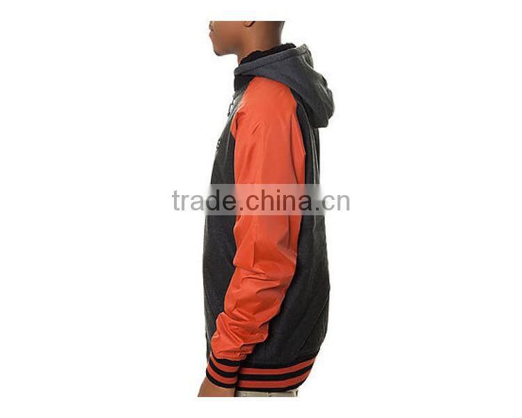 AD2708 men zip up American hoody baseball jackets