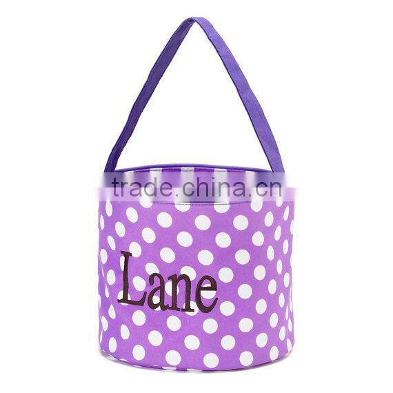 Newest personalized chevron monogrammed Halloween Bucket