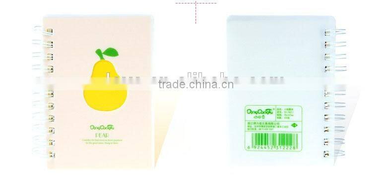 cute colors PP cover notepad customizable wire-o binding memo pad