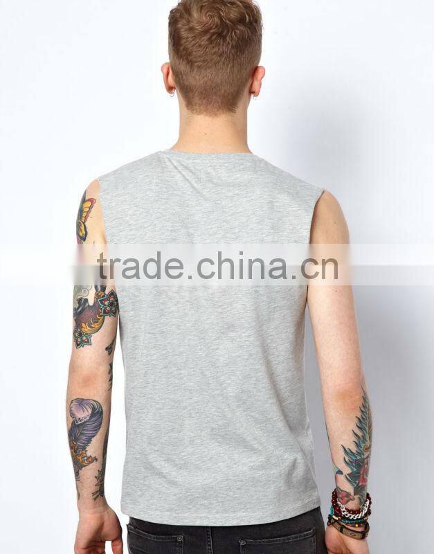 camouflage number print sleeveless tee shirts