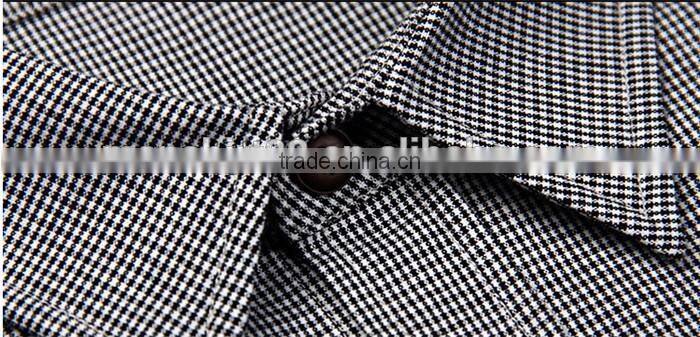 2016 Fashion design men splicing casual shirt