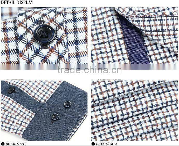 non iron men's shirt conttrast pocket