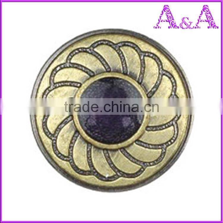 custom stone jeans buttons with rhinestone for apparel various designs customized