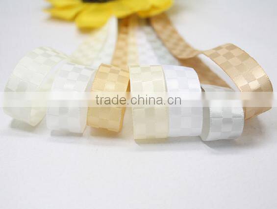 hi-ana ribbon 151 Fresh idea design fancy pretty blue color plaid ribbon for decoration in hot