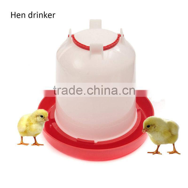 Best Promotion Red+White 6kg Chicken Chicks Hen Feeder And 6 Liter Poultry Drinker Waterer Plastic