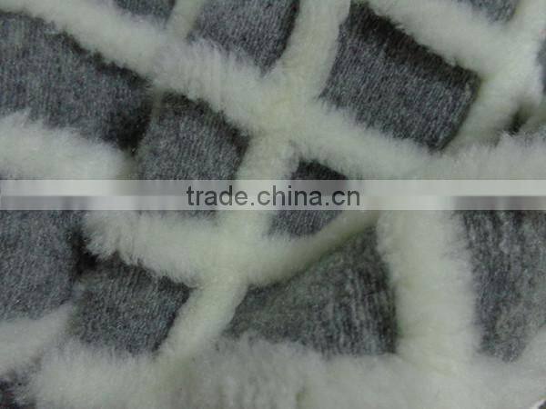 2014 Xinbo super soft 100% polyester grey quilting fleece blanket