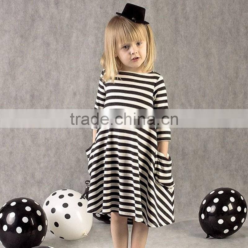 Fashion mommy and me dress half sleeve striped mommy and me maxi dress