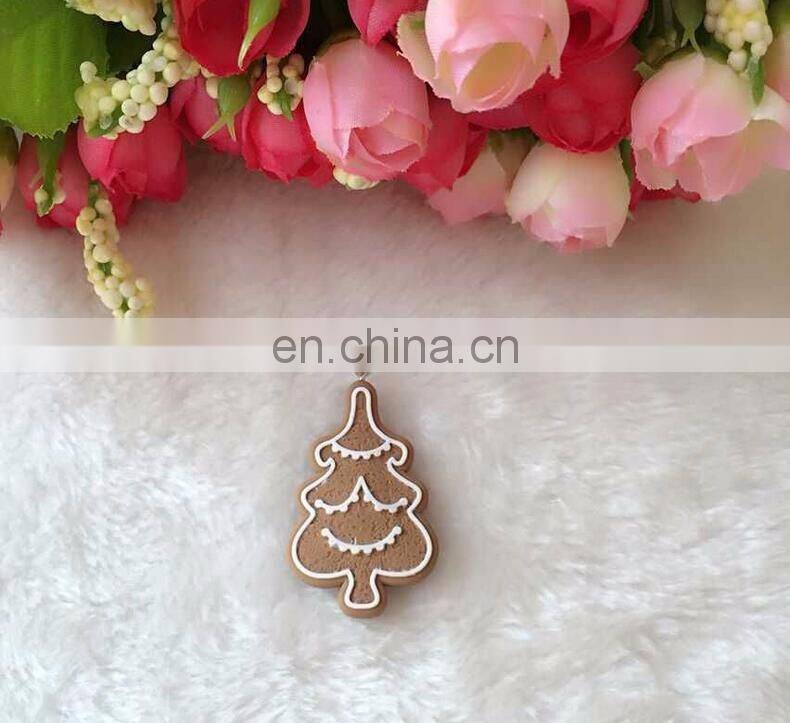 Mix Design Cartoon Snowflake Biscuits Hanging Christmas Tree Ornament Hand Made Polymer Clay Christmas Decorations