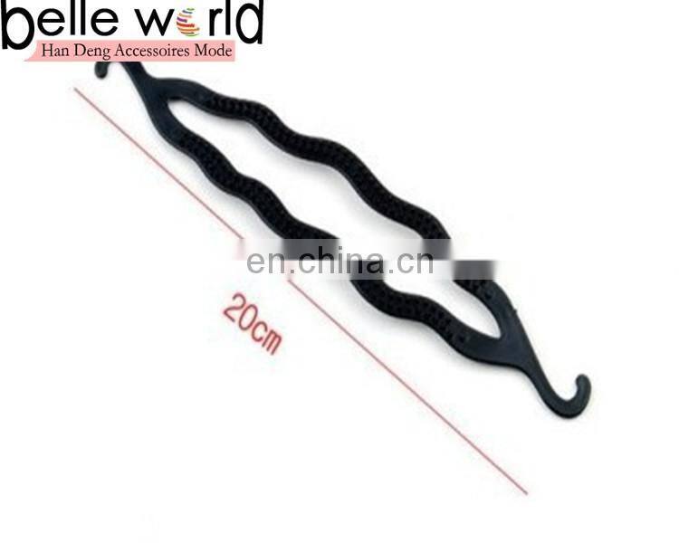 Magic plastic double hook Hair Device Donut Quick Messy Bun Updo Headwear Hair Accessories