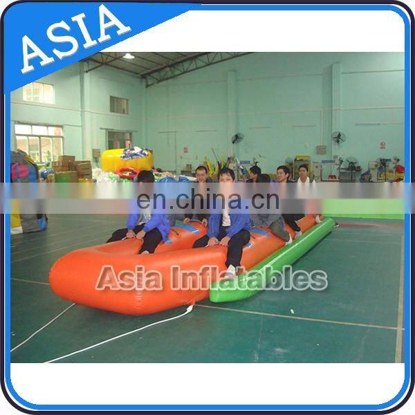 New design U shape inflatable float water banana boat for 4-6 people