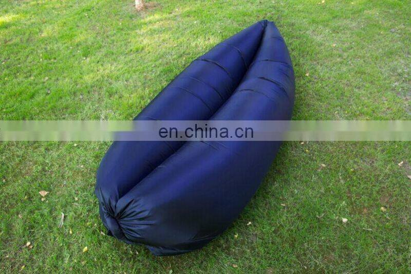 Inflatable lounge bag hammock air bed banana sofa
