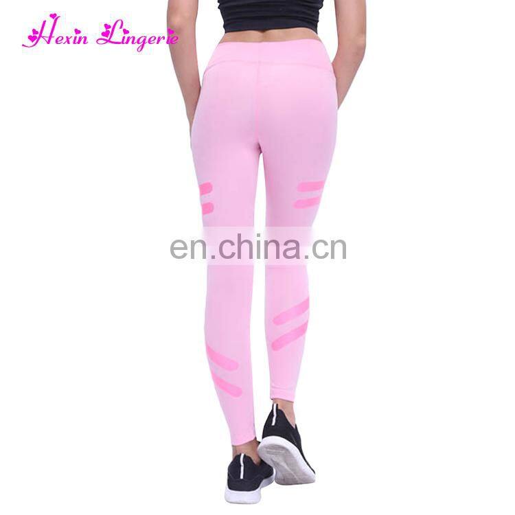 Oem Alphabet Flora Fashion Wicking Opaqu Track Yoga Women Sport Pants